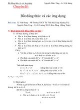 Chuyên đề Bất đẳng thức và các ứng dụng - Lê Việt Hưng